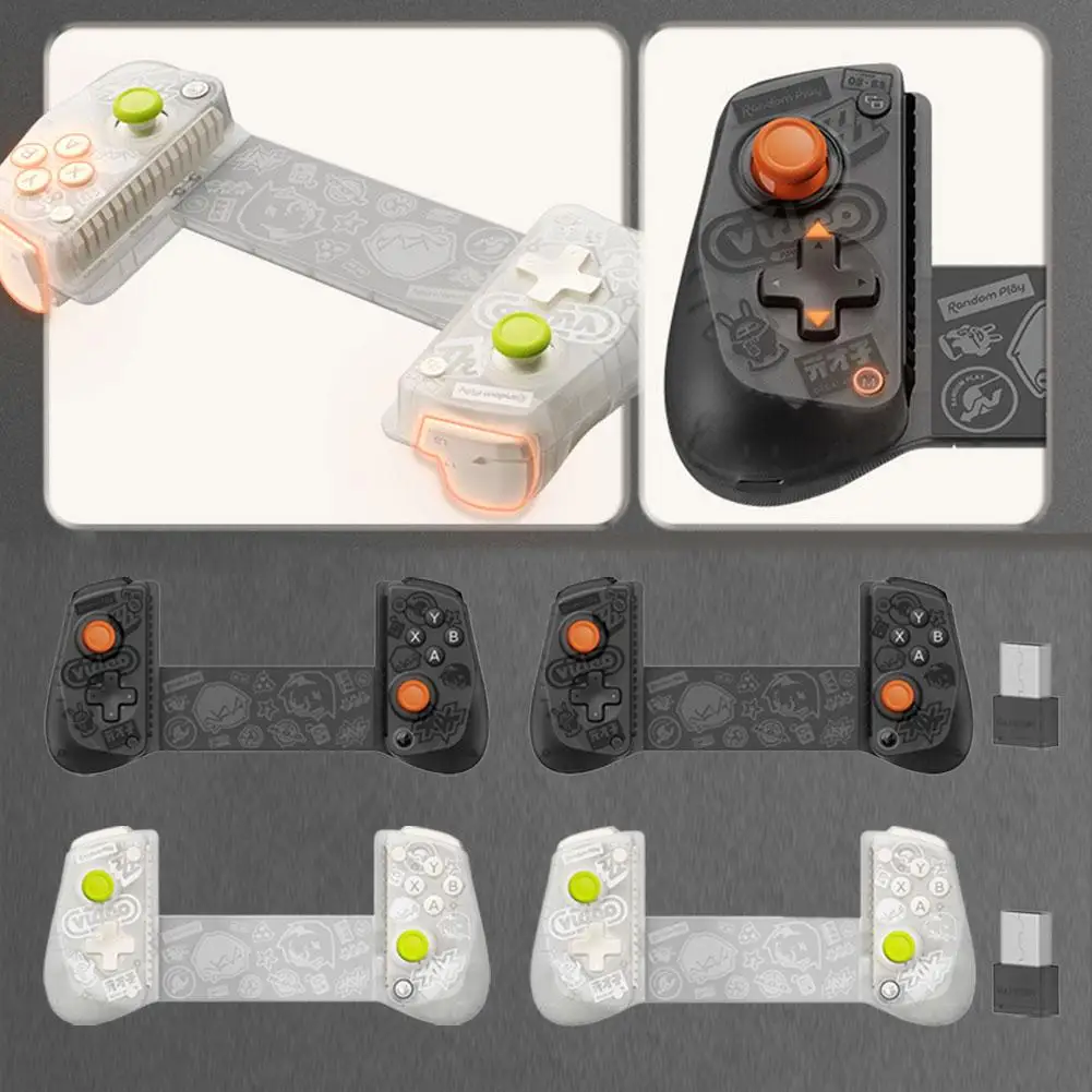 ﻿   وحدة تحكم ألعاب بلوتوث لاسلكية قابلة للتمدد لأجهزة IOS وAndroid Swi Gamepads لـ GameSir X5s Extreme Zone Zero Collaboration