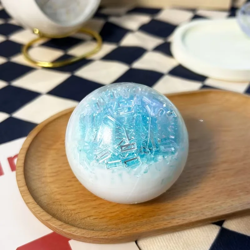 Soft slow rising crushed ice handmade ball | Anxiety relieving adult sensory toy