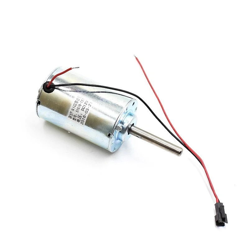 Permanent Magnet DC Motor DC12v 3600 RPM Round Shaft 8mm Double Ball Bearing Low Speed Reversible