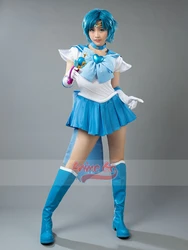 Anime Super S Film Sailor Mercury Mizuno Ami Halloween Cosplay Costume for Women Adults mp001402