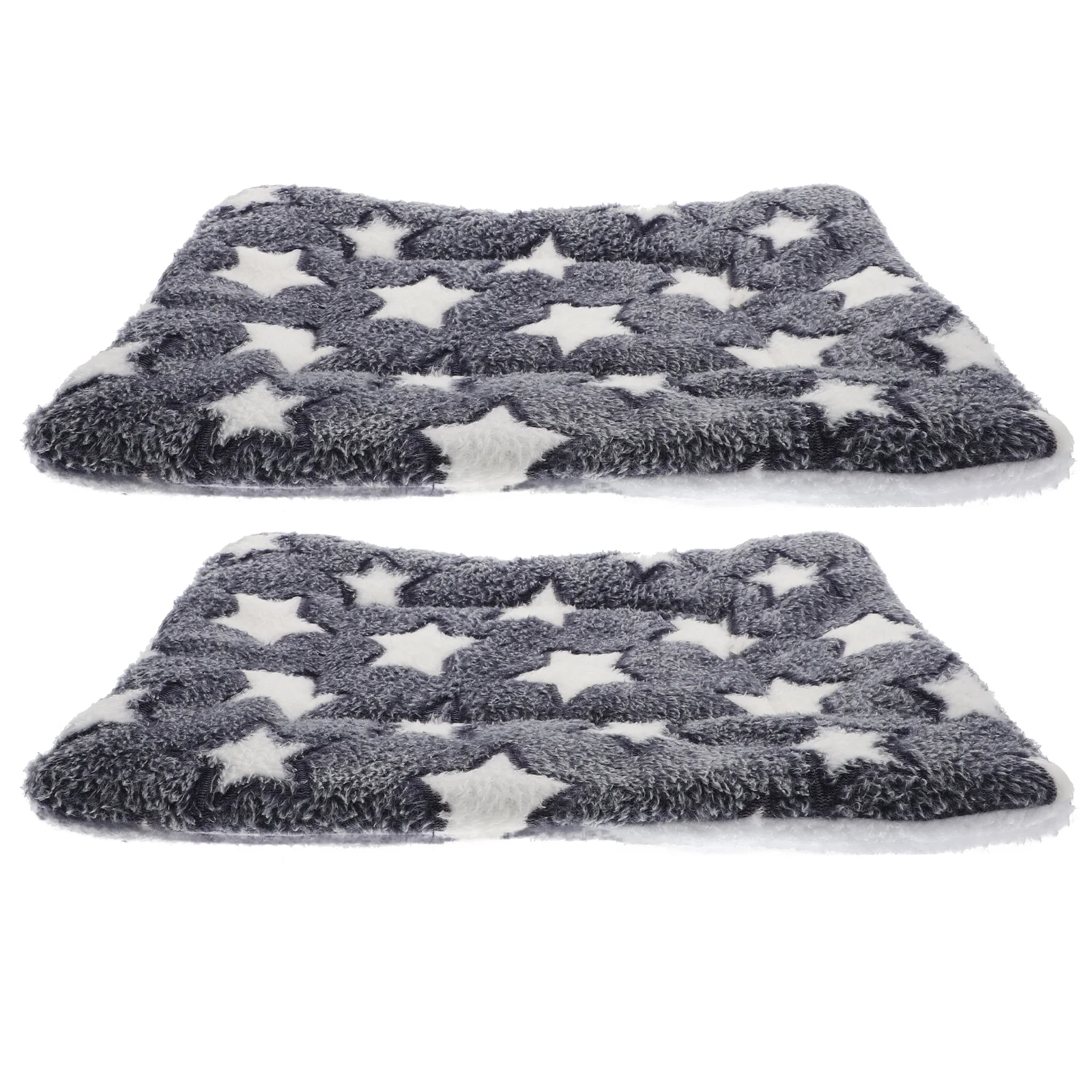 2枚組 ペット用寝具 犬猫用 ソフトフロアクッション 携帯用敷物 クレート ソファ 車 旅行 秋冬用寝具 ペット用