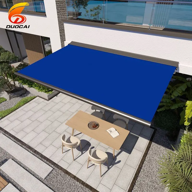 

Customized Size LED Awning Modern Aluminum Alloy Retractable House Shade for Outdoor Furniture