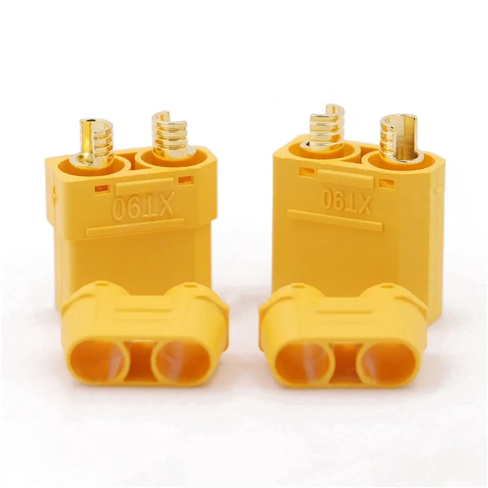 Amass-Conectores XT90 5/10/20/50/100 / Pair  XT90H Battery Connector 4.5mm Male Female Gold Plated Banana Connector