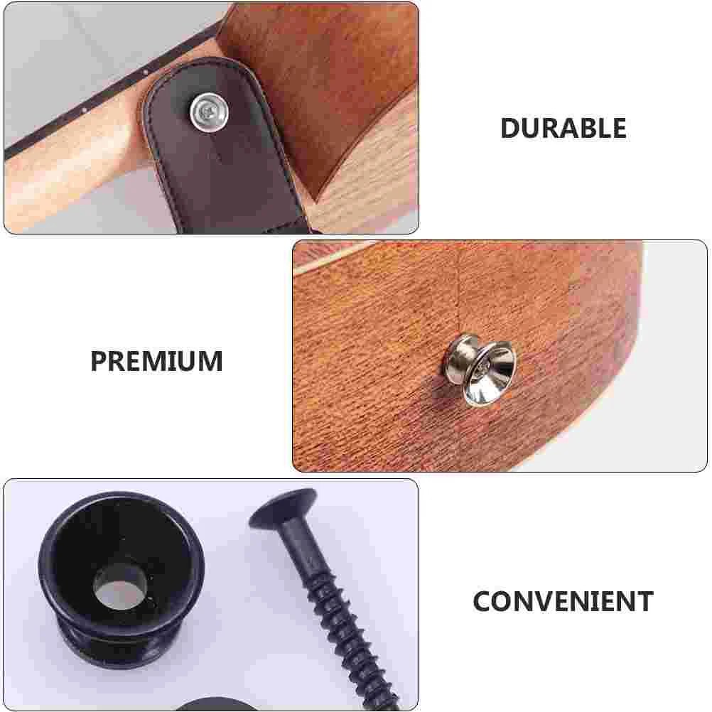 Guitar Strap Nails Fixing Lock Bass Instrument Belt Anti-skid Button Safe Buttons