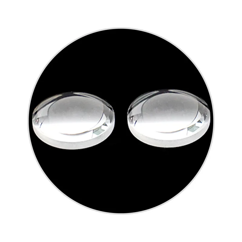 عدسة بلانو محدبة مقاس 10 مم K9 عدسة ليزر مطلية بالزجاج البصري