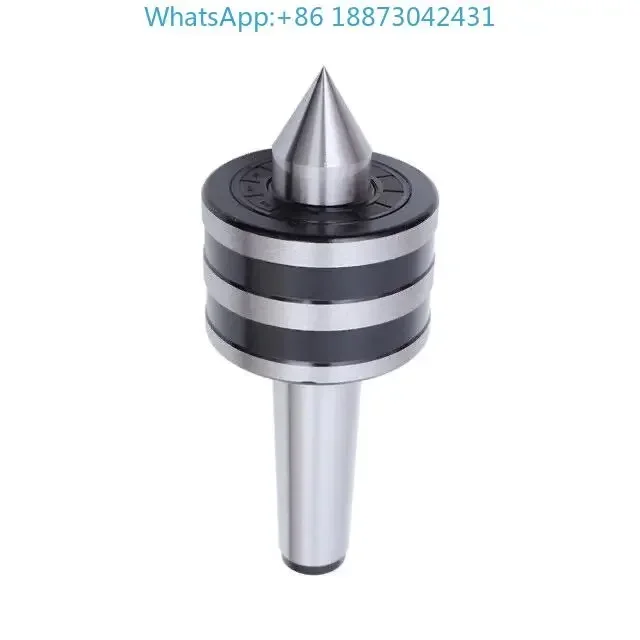 Heavy-duty revolving thimble with movable center of Morse MT5/6 lathe.