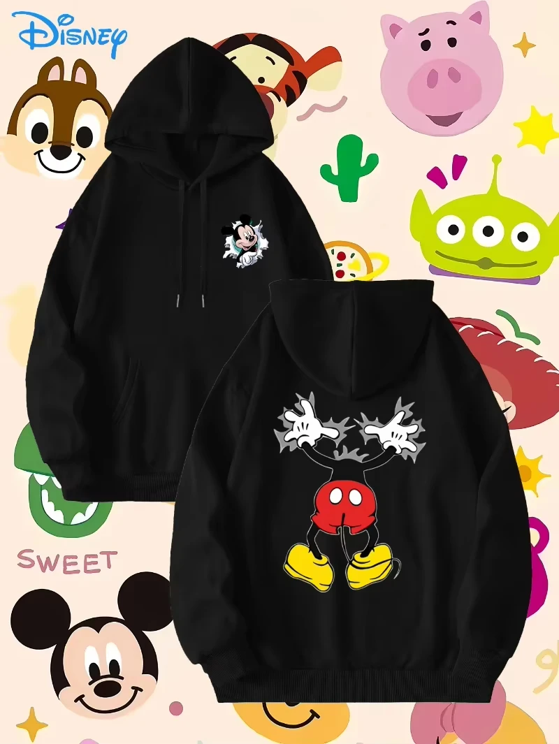 

2025 Disney Car Lightning McQueen Hoodie - Men's Racing Graphics Pullover Sweatshirt Loose Edition Hooded Casual Clothing...