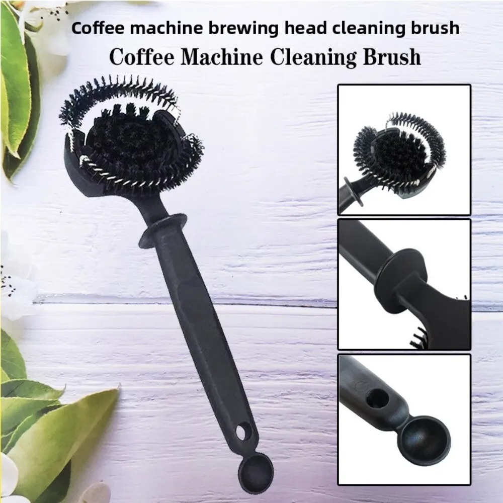 

Long Handle Coffee Machine Brewing Head Cleaning Brush Stainless Steel Kitchen Tool for Espresso Maker Maintenance