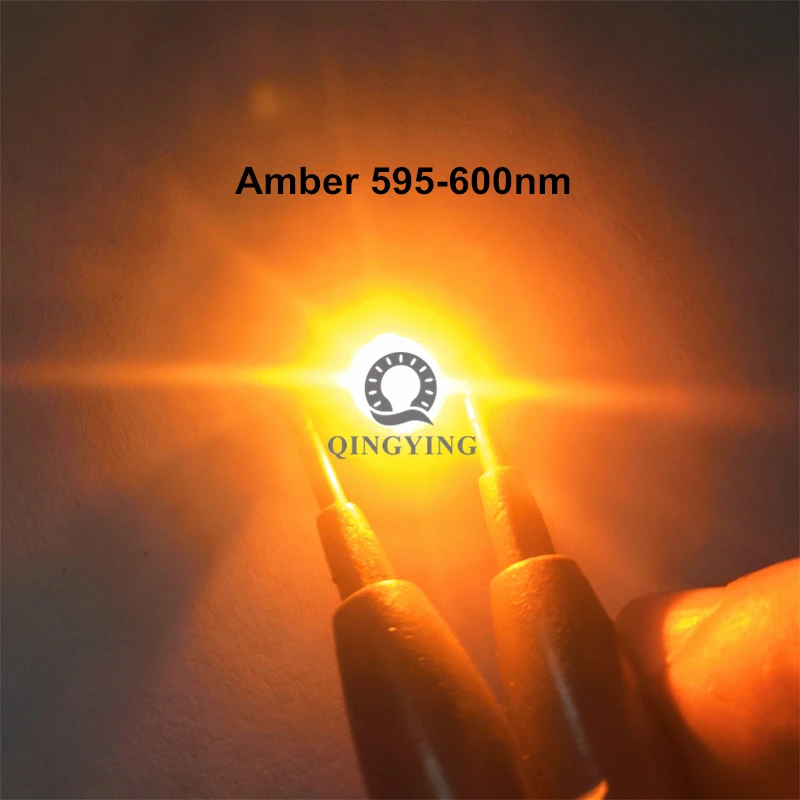 20pcs-1000pcs 1W 3W High Power LED Chip Yellow 590-595nm Amber 595-600nm Orange 600-605nm DC2.2-2.6V For Emergency Traffic Light