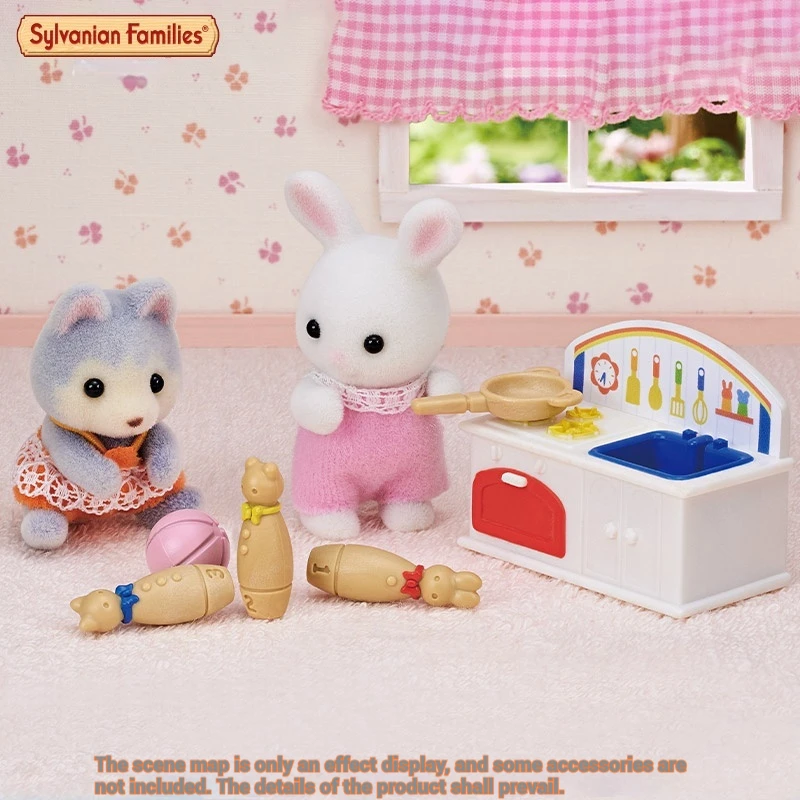 Authentic Sylvanian Families Anime Character Simulation Playhouse Toy Room Decoration Toy Christmas Gift