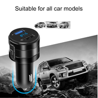 Car Bluetooth 5.0 FM Transmitter Fast Charger Wireless Handsfree Audio Receiver Auto MP3 Player 3.1A Dual USB Car Accessories