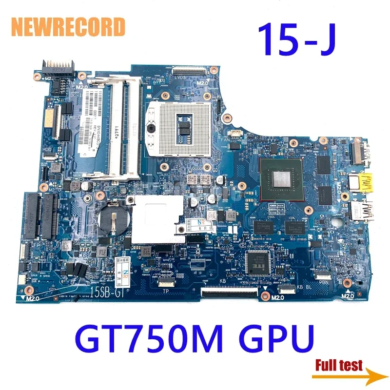 

For HP 15-J105TX 15-J Laptop Motherboard 6050A2547601 741653-501 741653-001 741653-601 GT750M GPU HM86 DDR3L PGA947