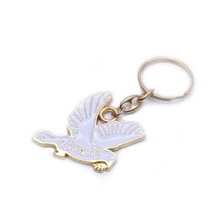 Peace 비둘기 키 체인, 흰색 에나멜 금속 펜던트 반지, 종교 교회 보석 선물