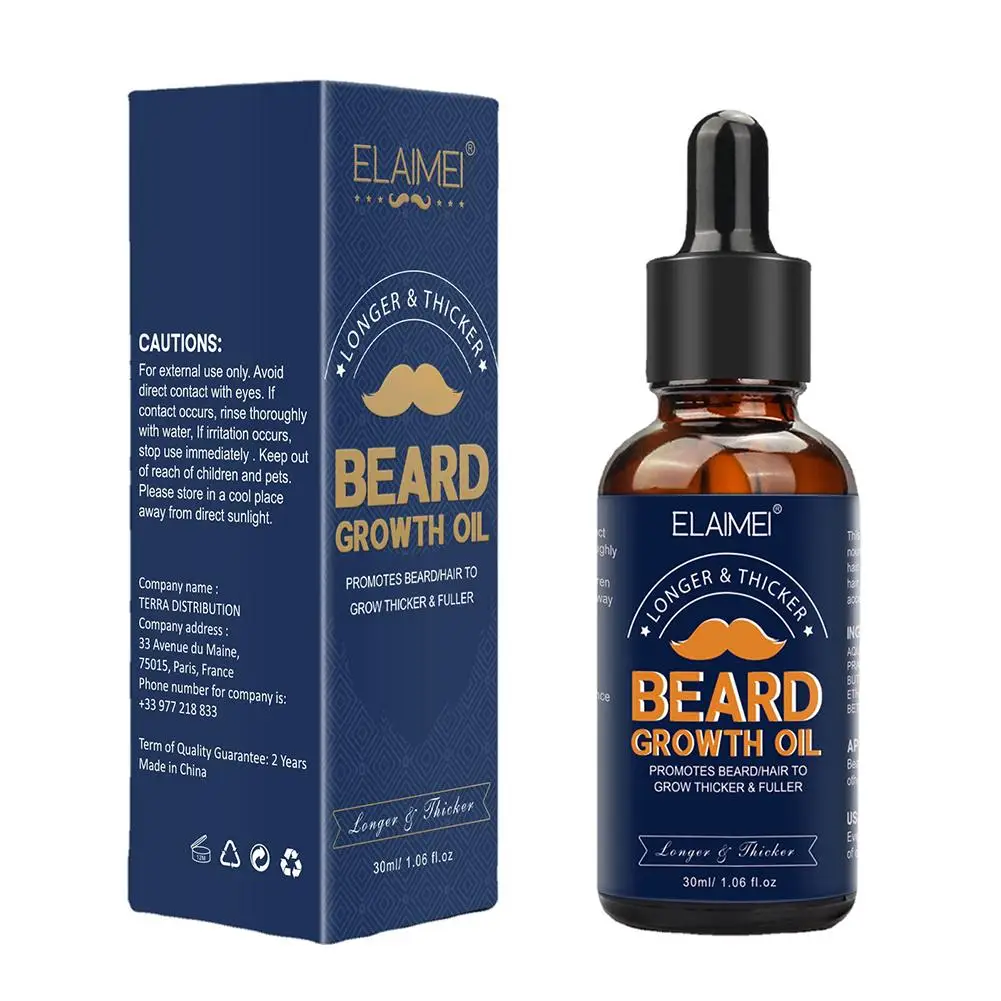 Aceite de barba para hombres, acondicionador para el crecimiento de la barba, crecimiento más fuerte, más grueso, suavizante más rápido, L5W6