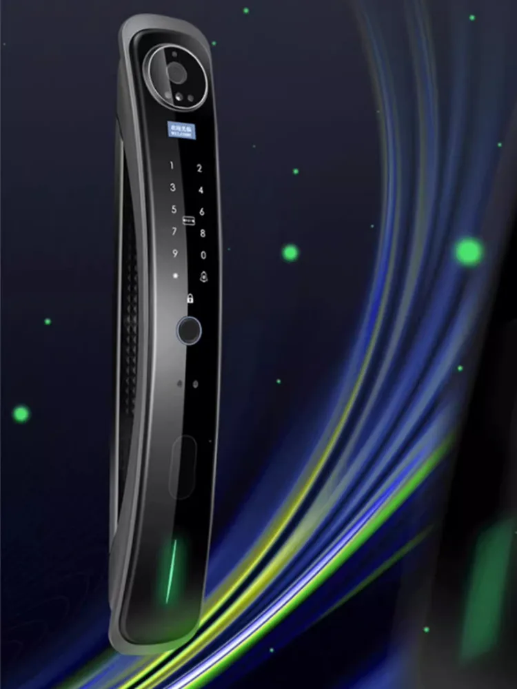 Full-Automatic 3D Face Recognition Intelligent Lock Household Password Lock Remote High-Definition Visual Intercom Entrance Door