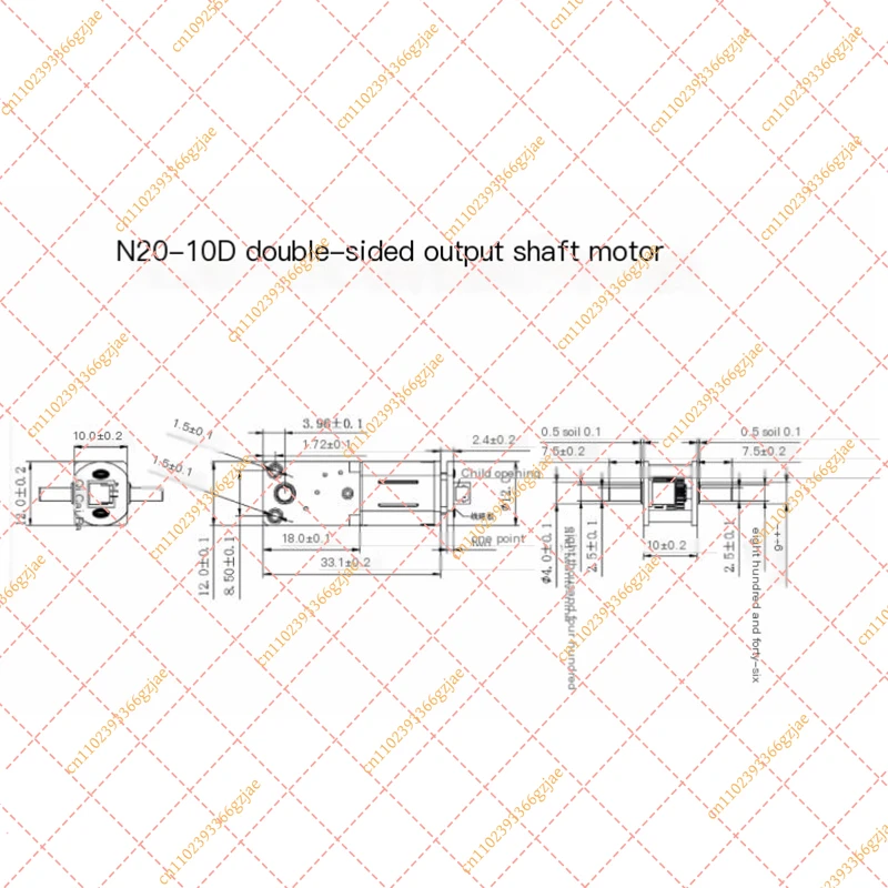 N20-10D dual side output shaft - 3D Printing Output recension och pris