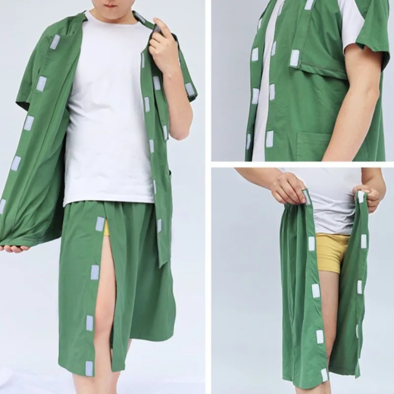 夏の患者服は手術後のリハビリテーションや介護服を着やすいです