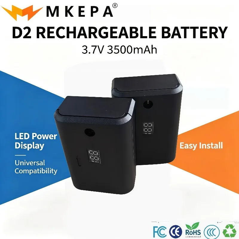 Lpega Rechargeable Battery 3.7V D2 3500mAh Lithium Battery For 12 16 Line 3D 4D Laser Level Measuring Tool