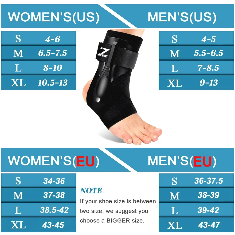 Ankle Sprained Support Brace Ankle Splint Stabilizer Protector for Sprained Ankle Injury Recovery Achilles Tendonitis Men Women