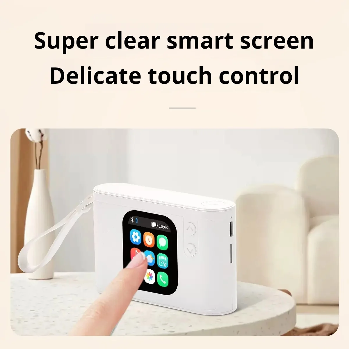 جديد بلوتوث 5.4 جيب متعدد الوظائف شاشة ذكية صوت صغير بطاقة مريحة إدراج الصوت في الهواء الطلق شاشة عرض APP #1