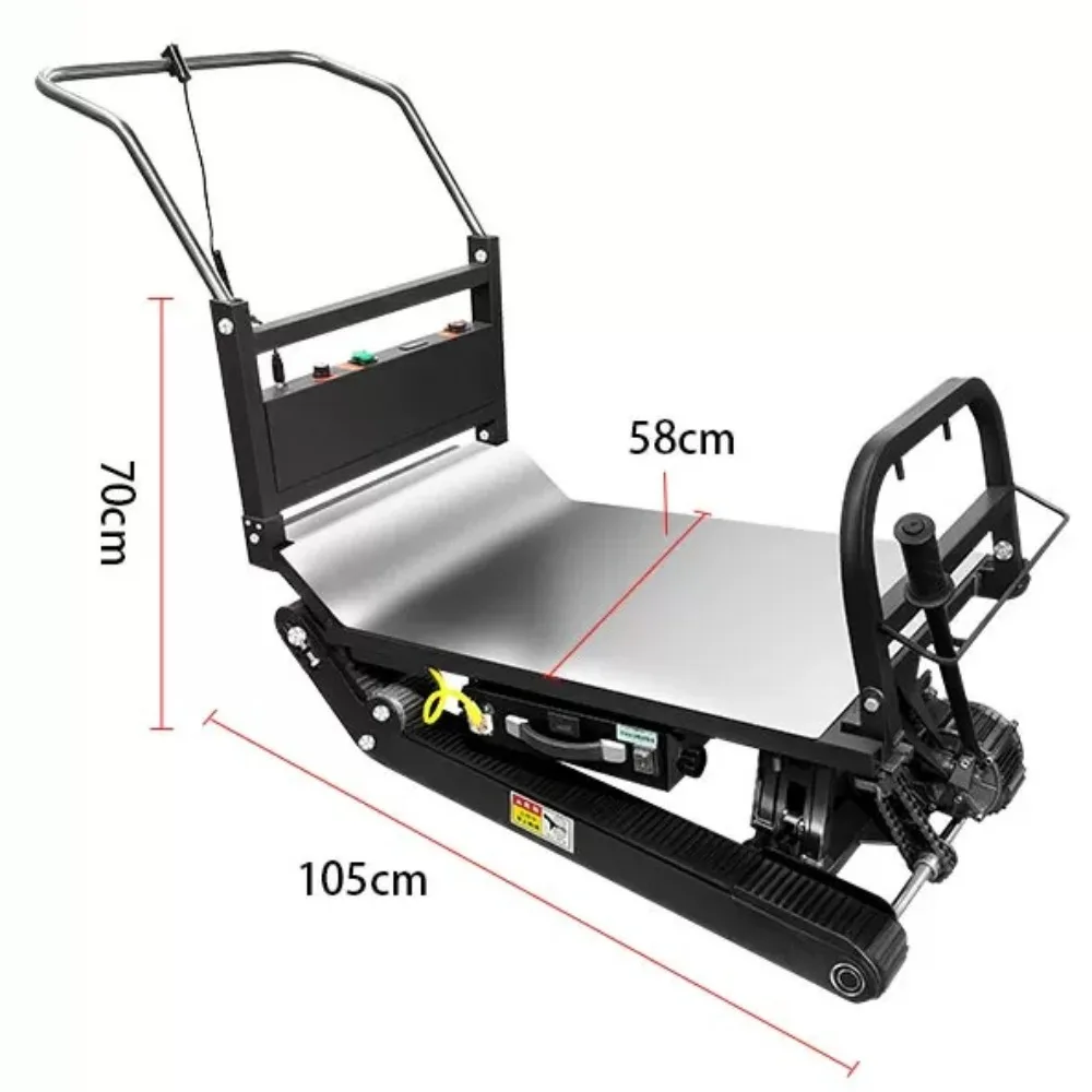 Tank Type Electric Stair Climber Heavy Goods Transport Cart Hydraulic Lifting Flatbed Up And Down Stairs Cargo Mover