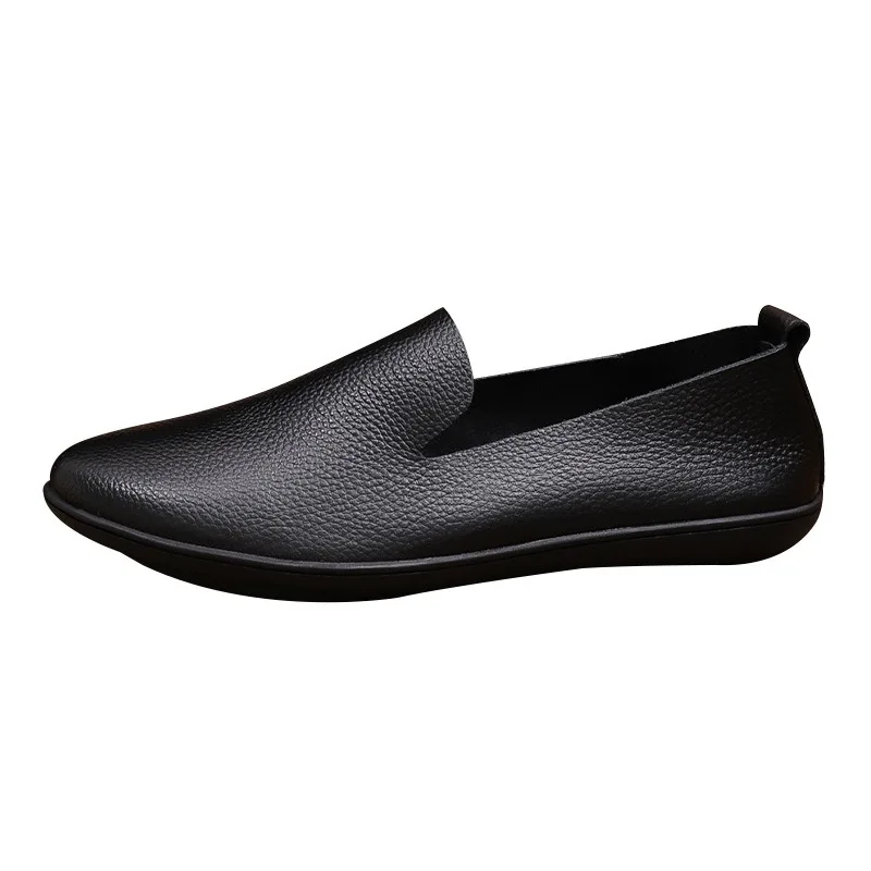 

Top Layer Cowhide Leather Shoes for Men Super Soft Breathable and Lightweight Loafers Shoes for Young Korean Version Men's Shoes