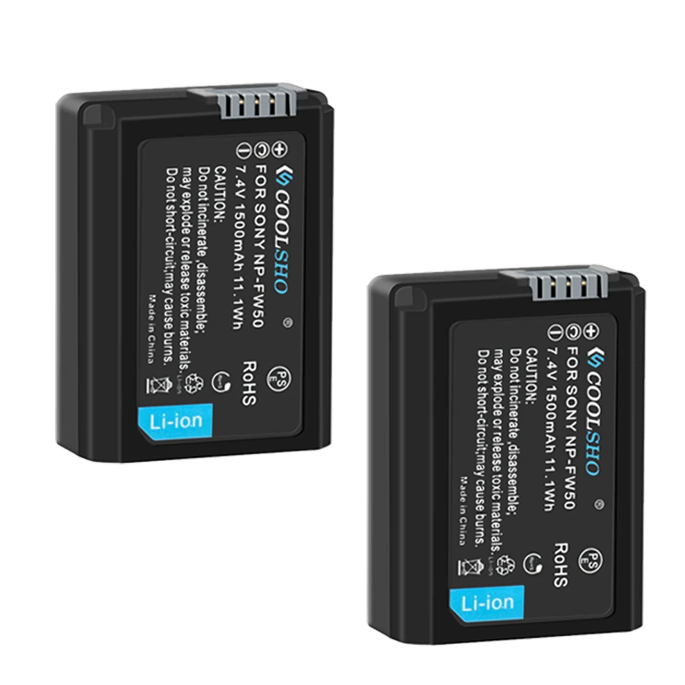 NP FW50 NP-FW50 Battery For Sony Alpha a6500 a6300 a6000 a5000 a3000 NEX-3 alpha 55 alpha7 A72 A7R 1100mah Batteries Charger