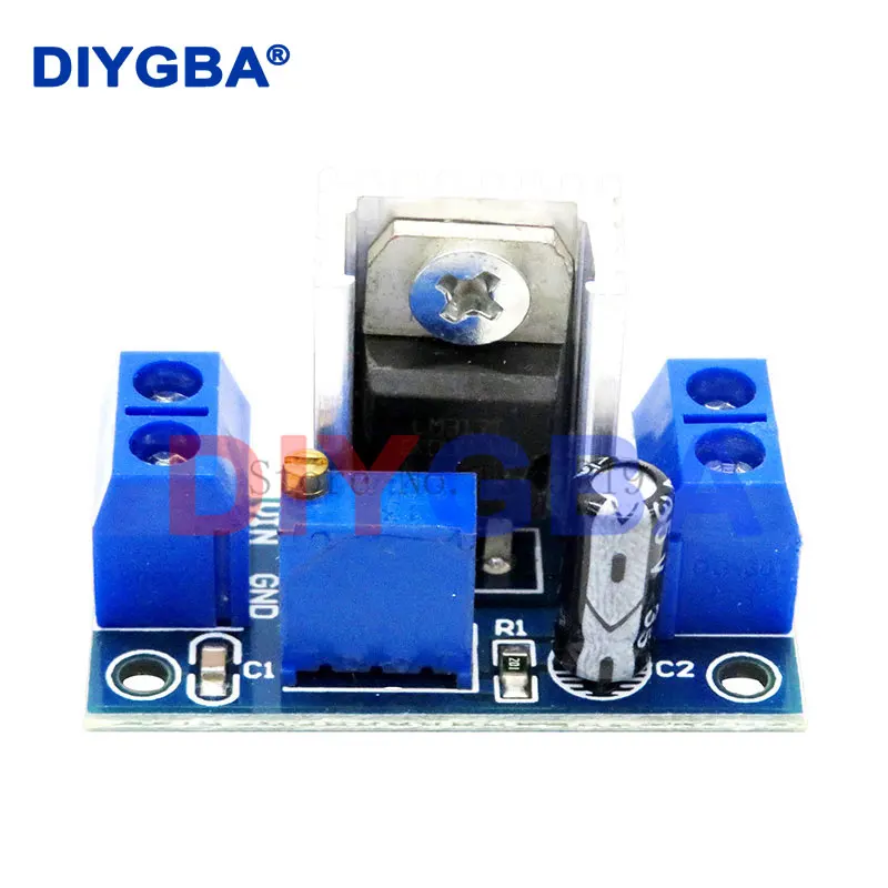 5pcs/lot LM317 Adjustable Voltage Regulator Power Supply DC-DC Converter Buck Step Down Circuit Board Module Linear Regulator