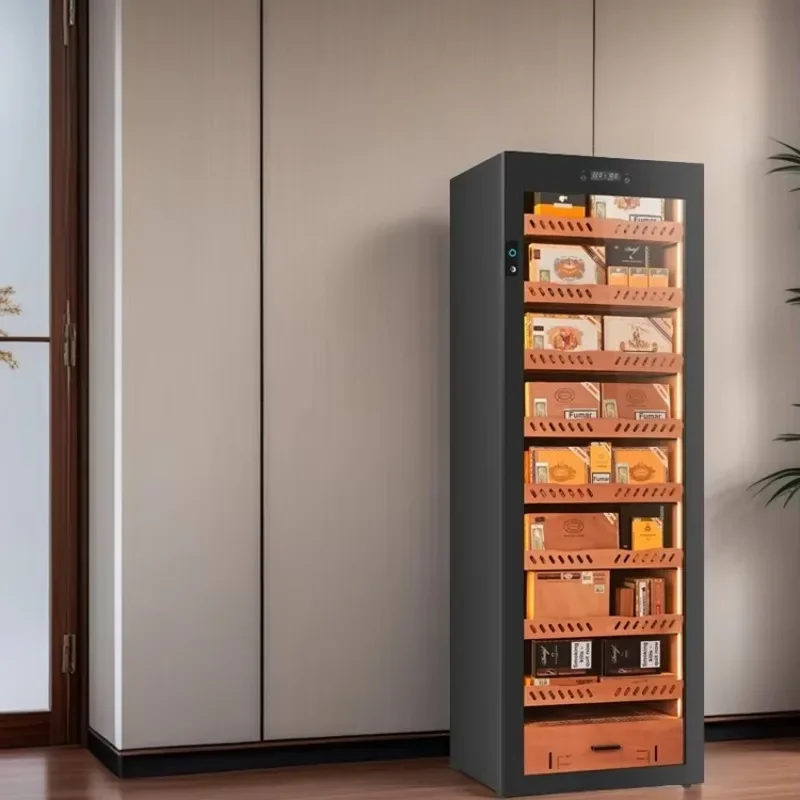 

The cigar humidifier has automatic humidity and temperature control