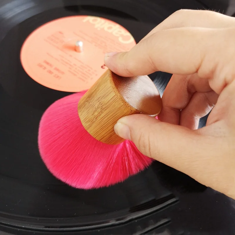 Vinyl Record Cleaning Brush Soft Anti-Static Dust Remover for LPs and Turntables