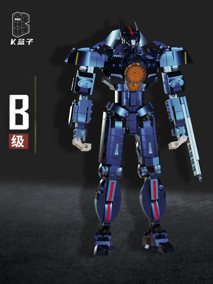KBOX Hunter Robot Building Blocks Mecha Warrior Model