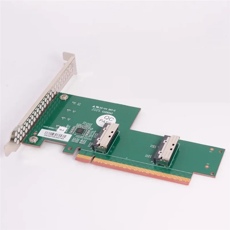 AP-Pcie 5.0 16X To MCIO Split Splitter Adapter Card GPU Expansion Extender External Graphics Card For PC For Server Motherboards