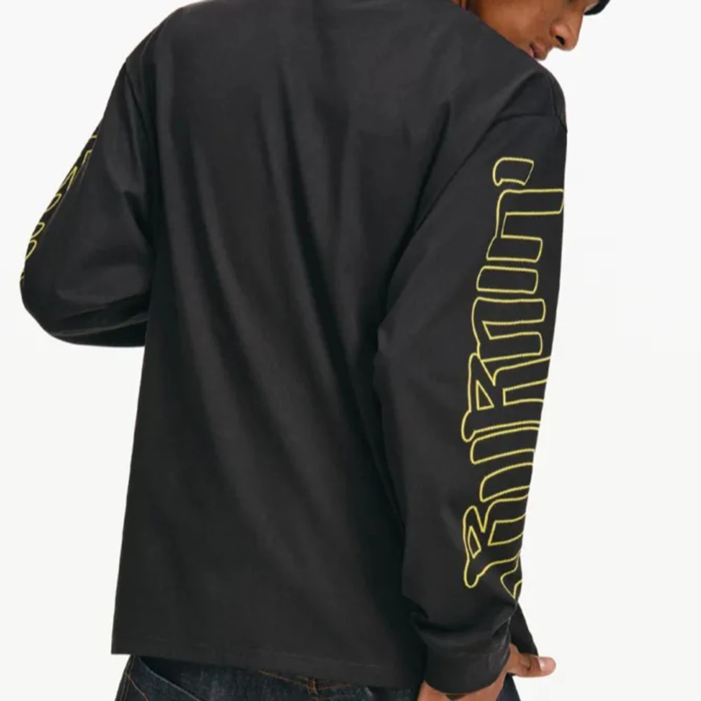 Winter New Male Letter Long-Sleeve Sweatshirt Unisex American Retro Fashion Trendy High Street Loose Casual Niche Men's Top