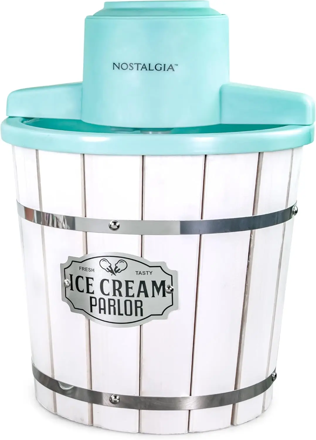 

Electric Ice Cream Maker – 4 Quart, Makes Soft Serve, Frozen Yogurt, Gelato in 20 Min, White