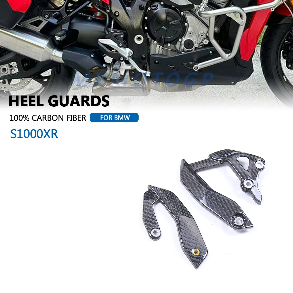 

For BMW S1000XR 2021 2022 2023 100% Carbon Fiber Heel Guards Fairing Motorcycle Accessories