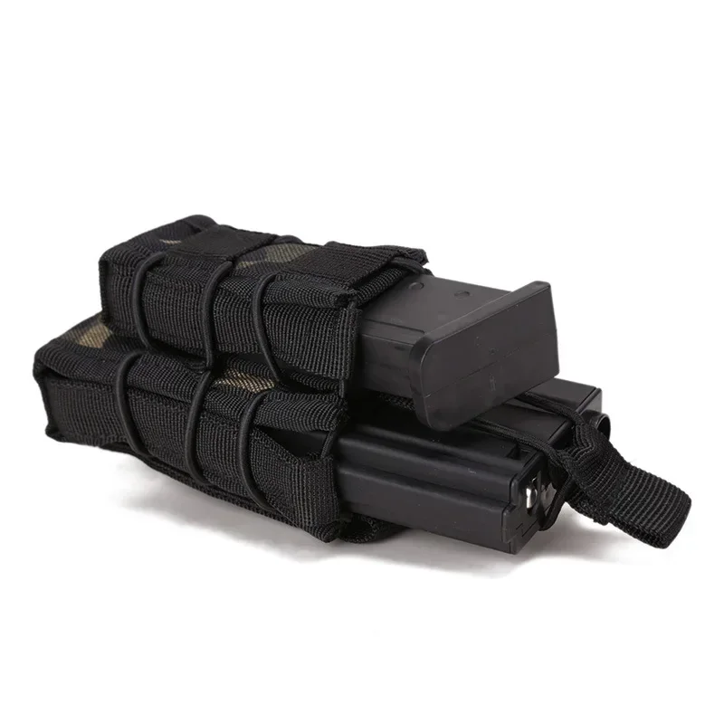 Tactical Molle Double Magazine Pouch,M4 M14 Airsoft Single 9mm Mag Carrier,Holder,Holster Hunting marsupio