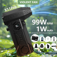 990000RPM Powerful Air Blower X11Pro Turbo Jet Blower with Vacuum Kit Storage Box Violent Turbo Fan 10000mAh 65m/s Strong Breeze