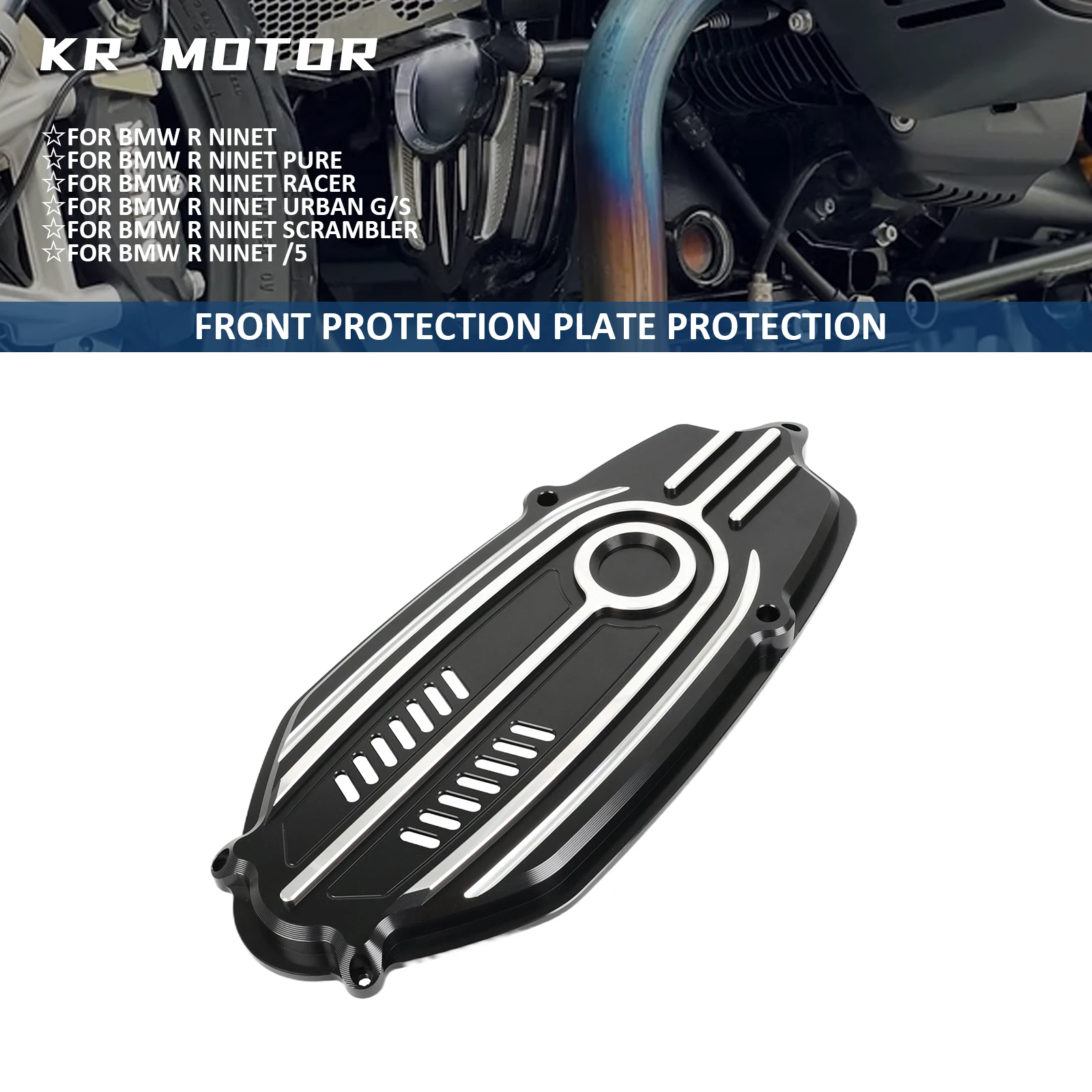 

Motorcycle Front Protection Plate Protection Aluminum Fits For BMW R nineT/Nine T Pure/Racer/Scrambler/ Urban G/S /5 2014-2025
