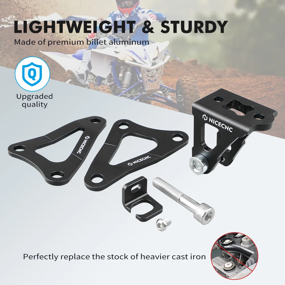NICECNC pour support de montage moteur YAMAHA YFZ450R 2009-2024 YFZ450R SE 2015-2024 YFZ450X 2010-2011 YFZ450 résistance à la rouille VTT