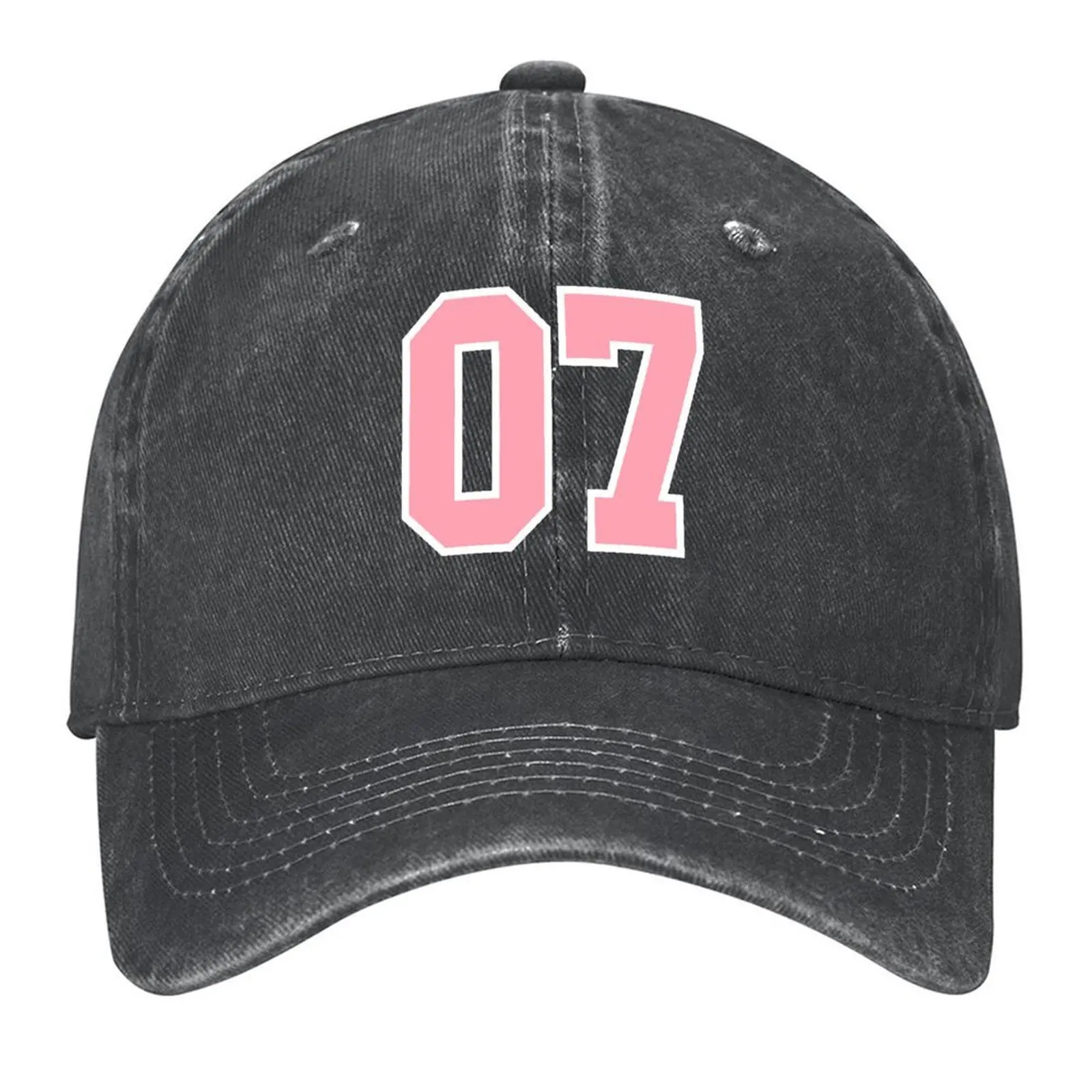 

7 Number Seven Girls Jersey Baseball Cap Vintage tea Hat birthday Hat Man Luxury Mens Hats Women's