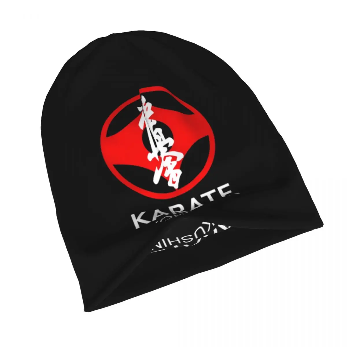 Kyokushin Karate Symbol And Kanji White Text Bonnet Hat Hip Hop Ski Skullies Beanies Hat for Men Women Knitting Head Wrap Caps