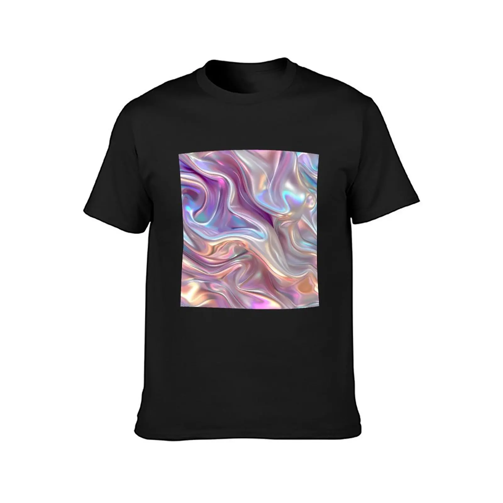 Beautiful iridescent holograph textured pattern T-Shirt sweat sublime anime clothes for a boy sweat shirts, men