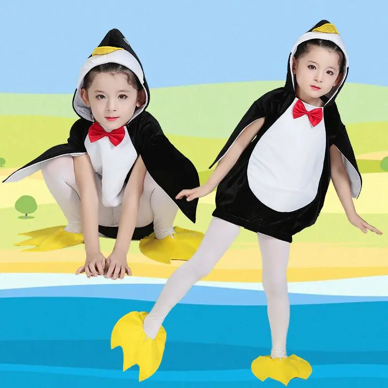 Madagascar Penguin Costume Baby Girl Birthday Party Fancy Dress Animal Onesie Carnival Halloween Cosplay Costume For Kids Child