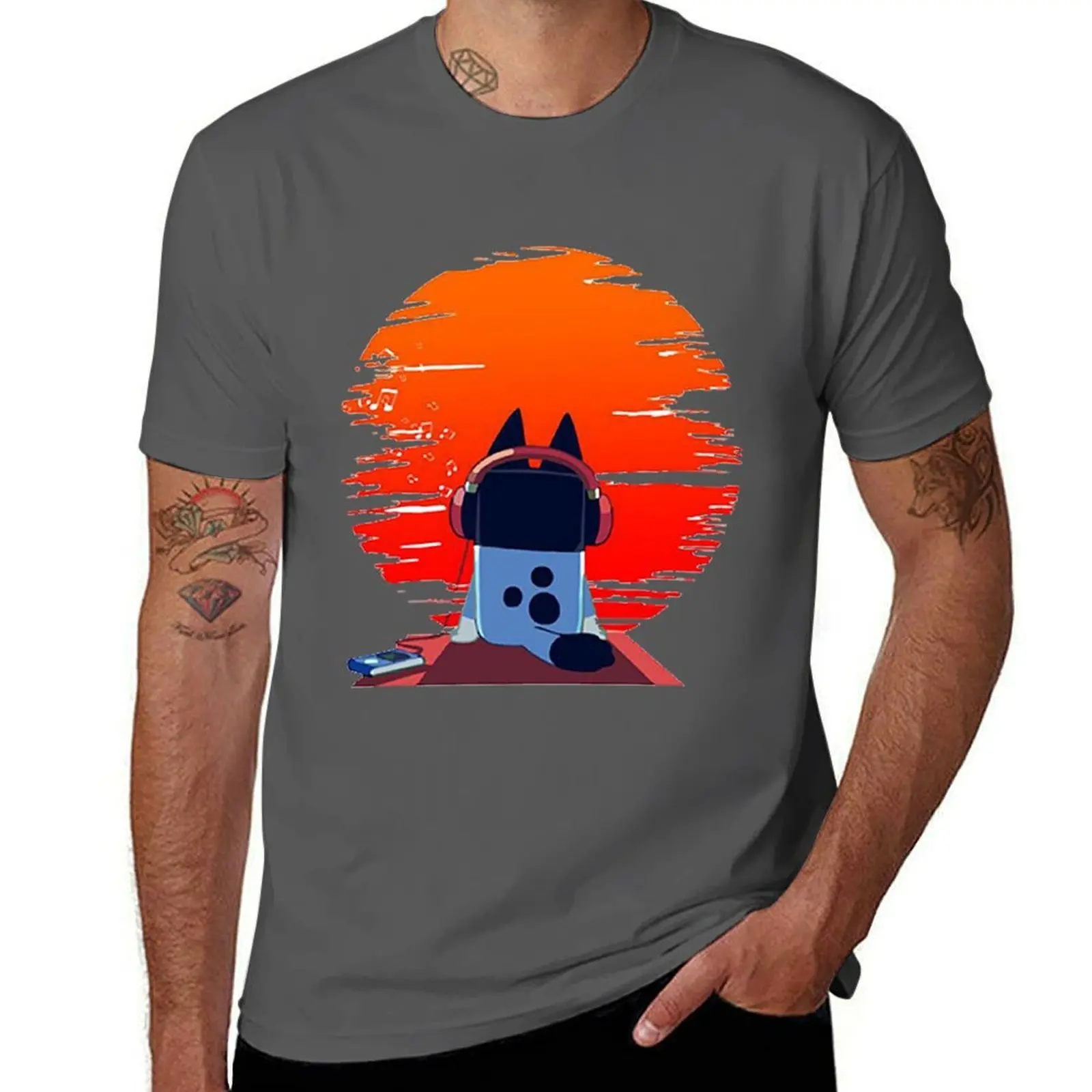 

Hear Music In The Dusk T-Shirt Street Art Print Tee Shirt