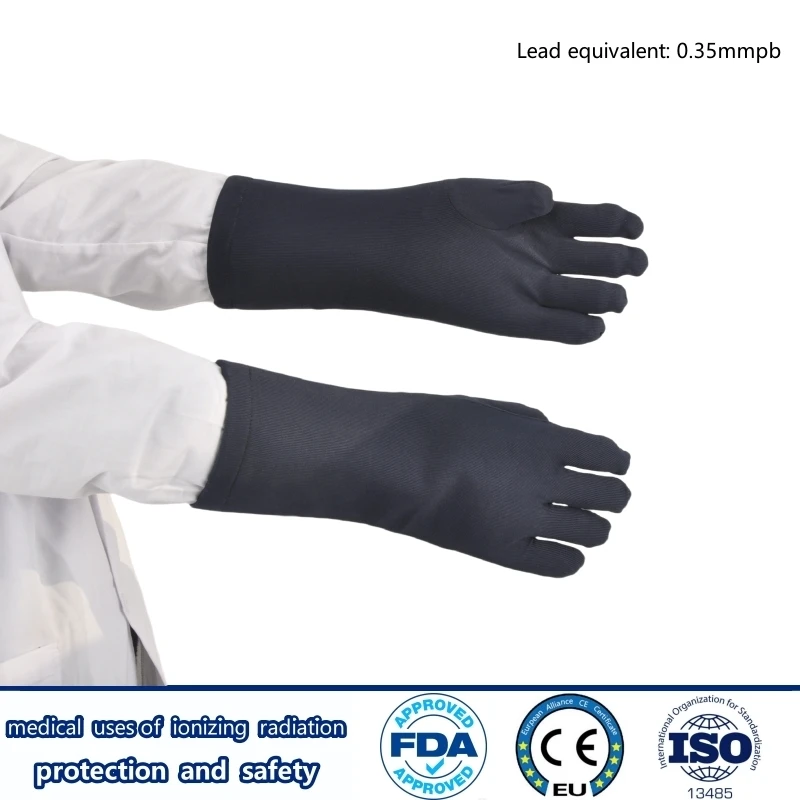 Direct selling x-ray radiation protective 0.35mmpb lead gloves nuclear power plants radiological protection lead gloves