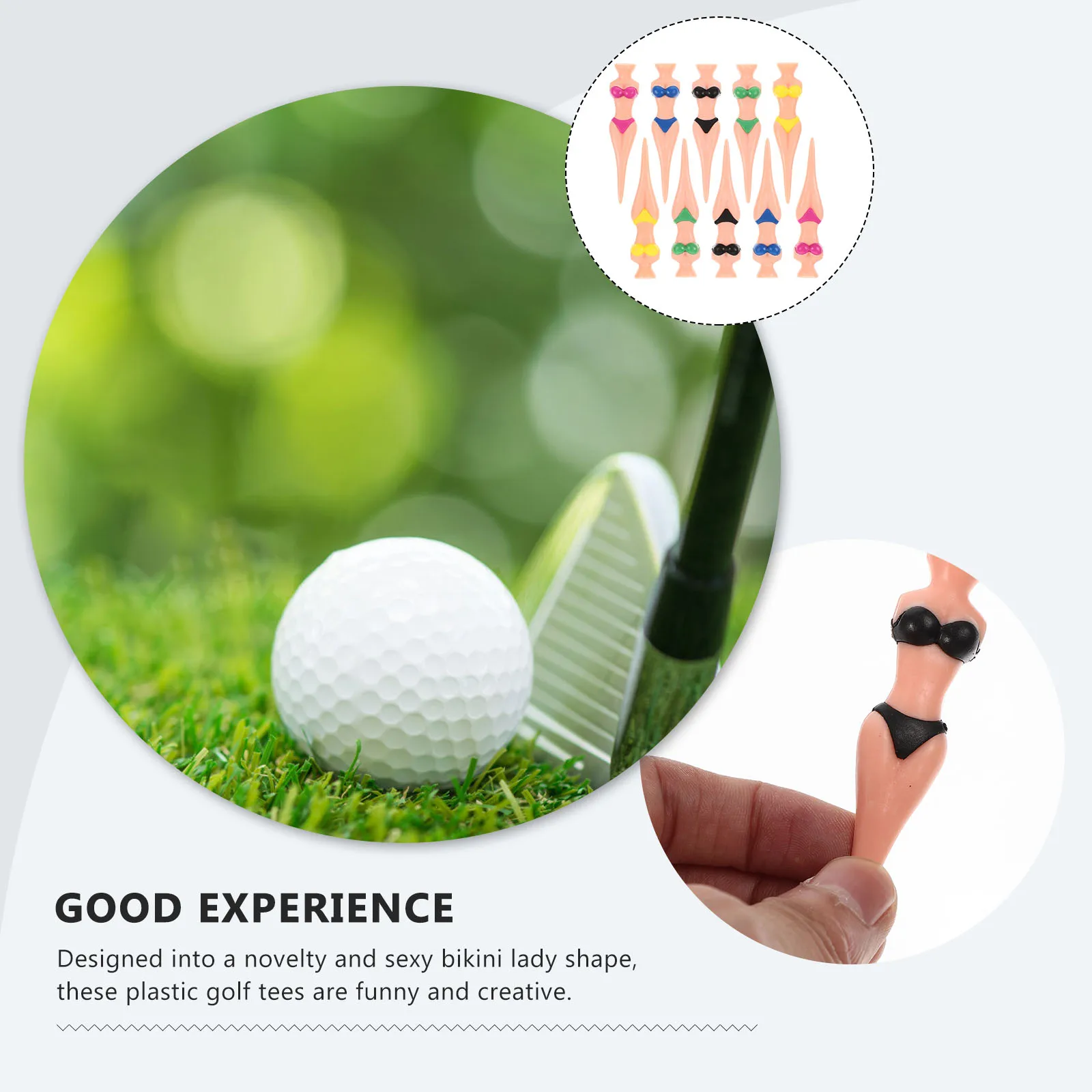 

10pcs Lady Bikini Shaped Plastic Pin Accessories Durable Sturdy Training Aid For Indoor Outdoor Practice Creative