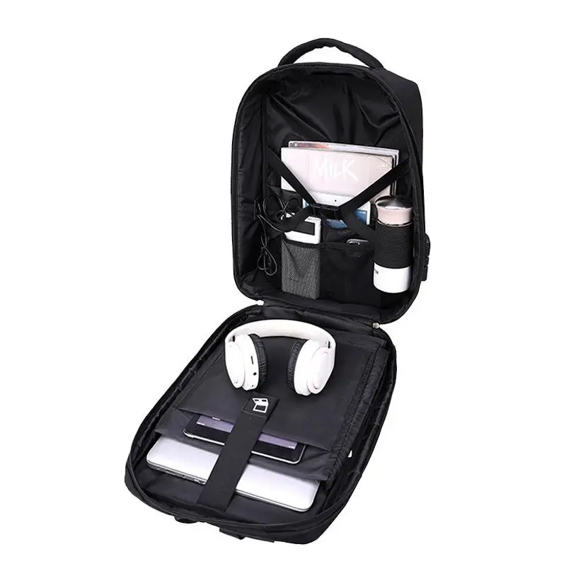 USB Business Backpack Men's High Sense Fashion Large Capacity Travel Backpack Commuter Waterproof Student Computer Bag