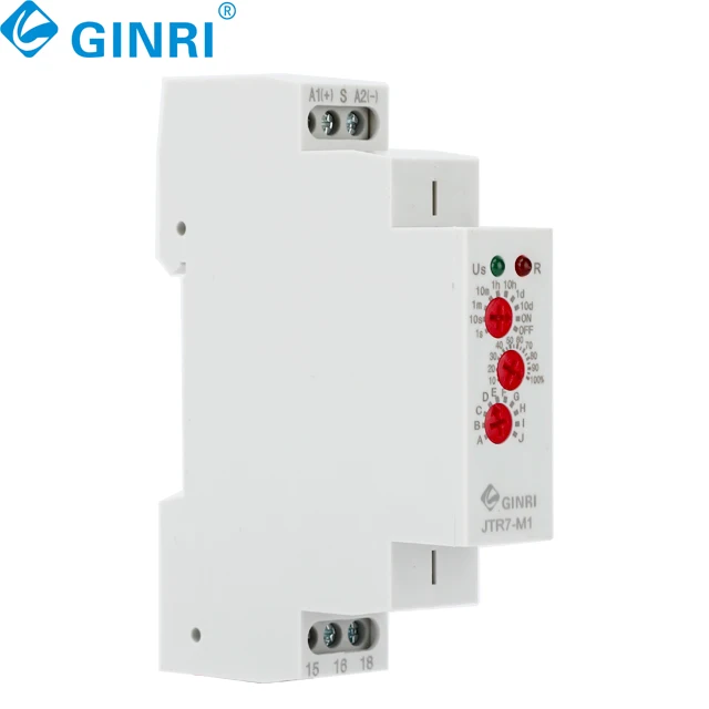 3PCS Ginri JTR7-M1 Multi Function AC/DC12V-240V Timer Relay Automotive Adjustable Timer Electronic