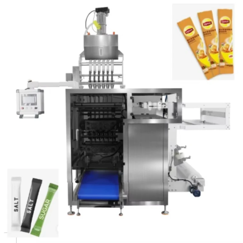 Customized Commercial Multi Lanes 4 Side Sealing Sachet Chili Powder Packing Machine Automatic Powder Granule Packaging Machine