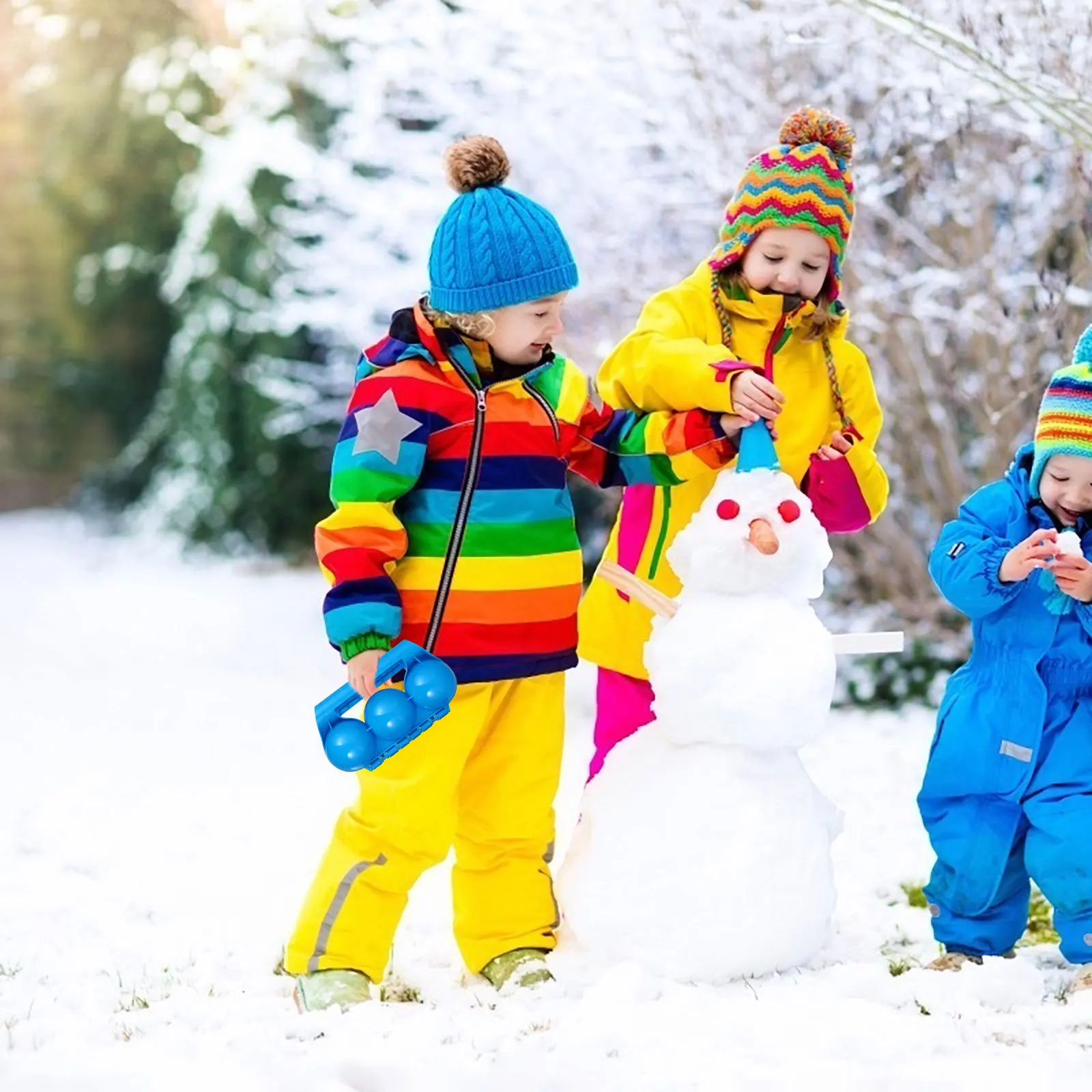 3 قطعة صانع كرات الثلج الشتاء متعة المشبك قالب شكل دائري لصنع كرة رمل الثلج في الهواء الطلق إبقاء اليدين دافئة نظيفة